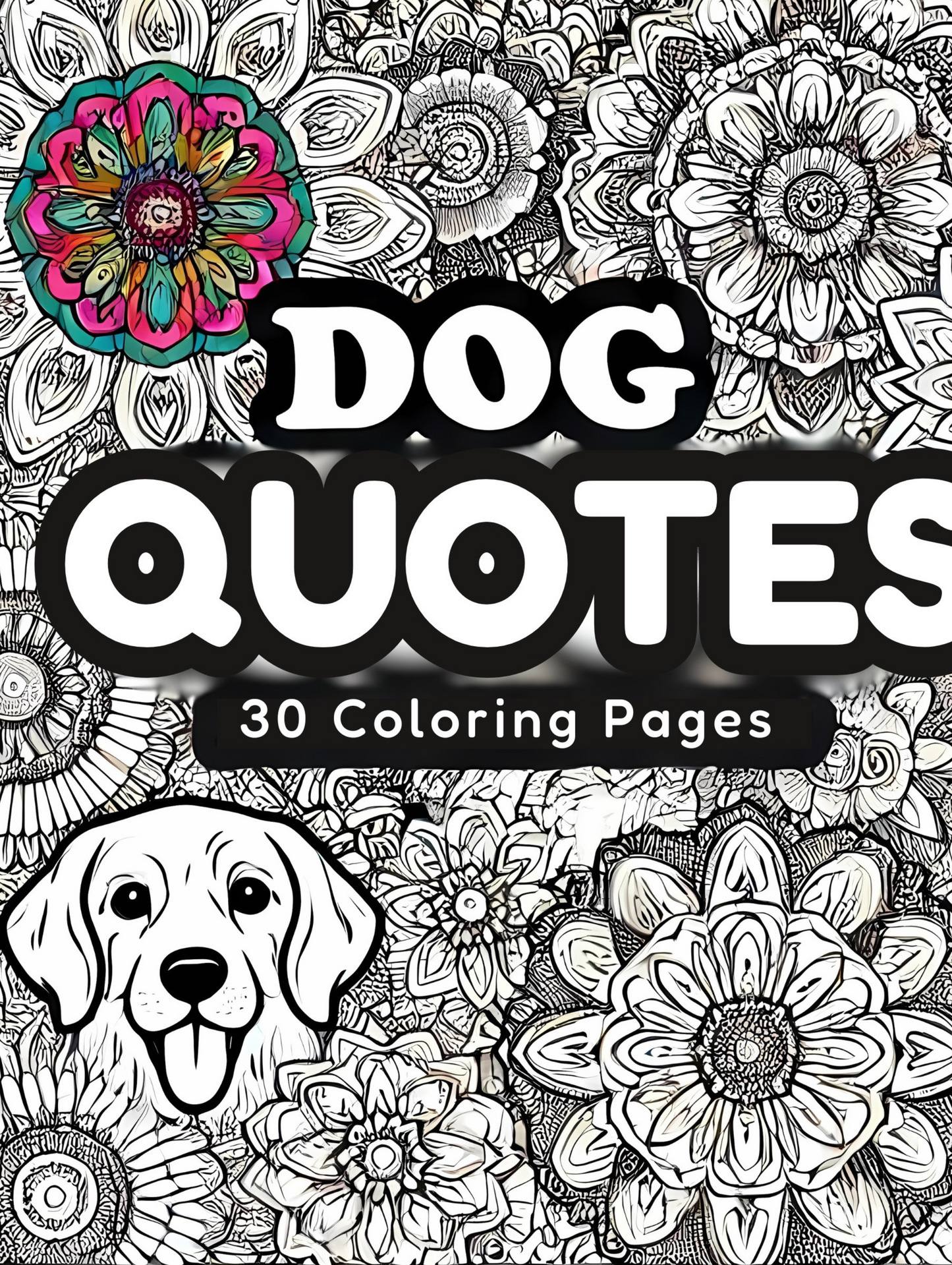 Dog Quote Coloring Book