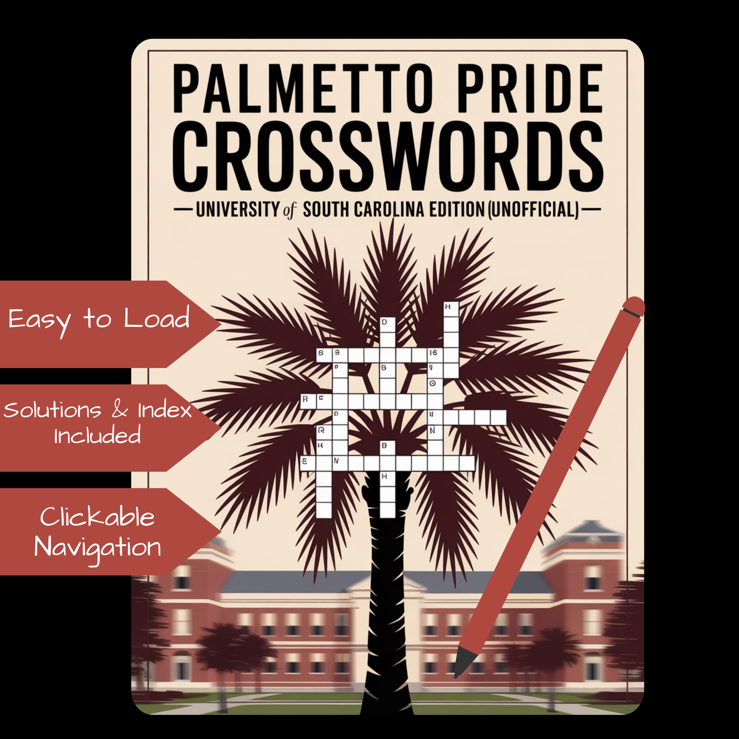 Palmetto Pride Crosswords-University of SC Edition--KINDLE SCRIBE