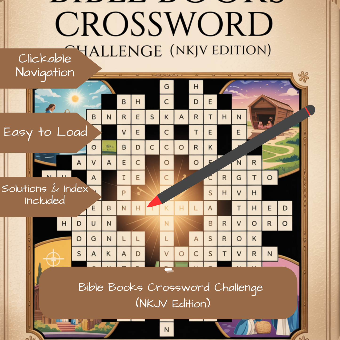 Bible Books Crossword Challenge (NKJV Edition)-SCRIBE edition