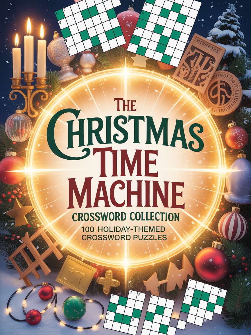Christmas Time Machine Crossword Puzzles-Digital Download