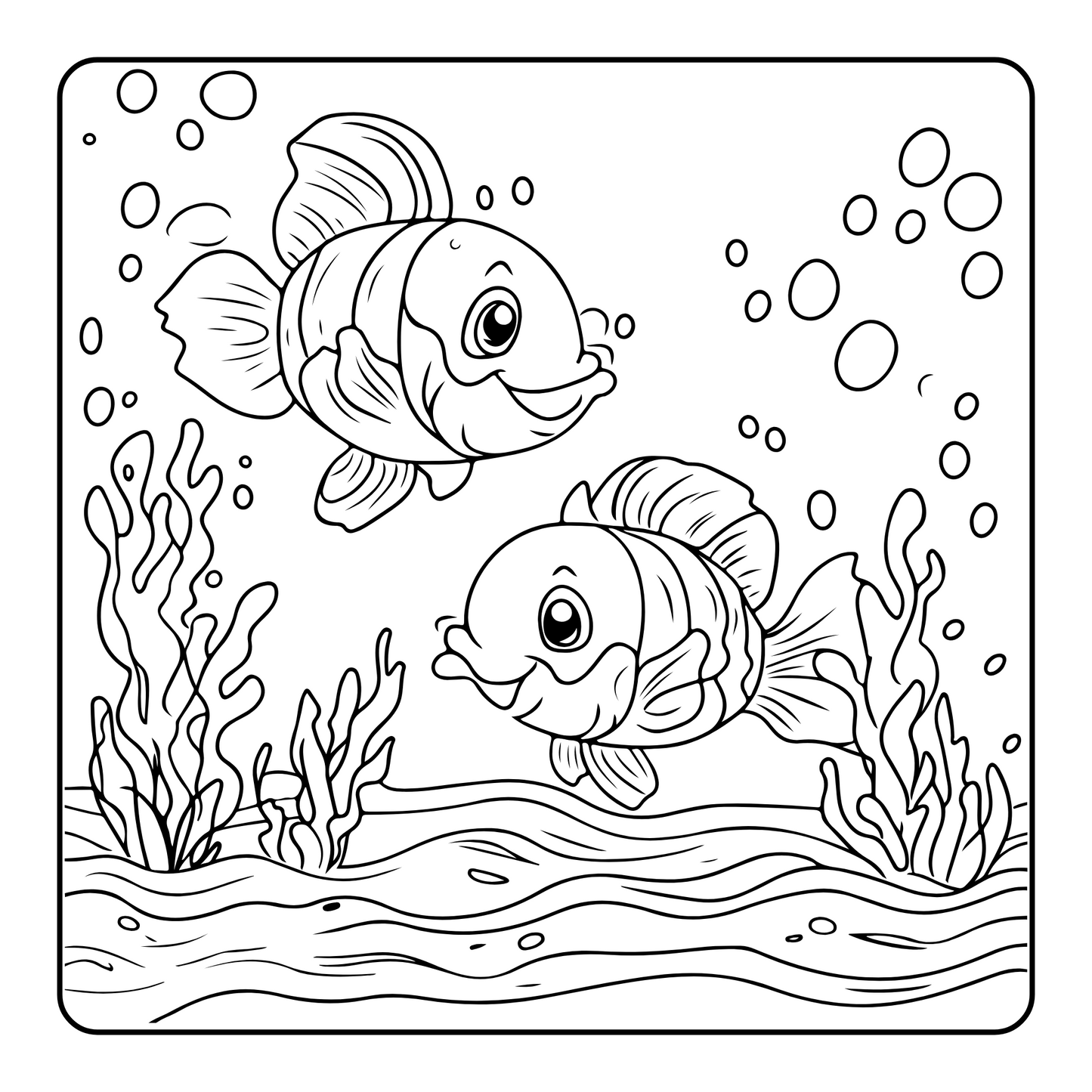 Bold and Easy Under the Sea Creatures 150 images coloring book