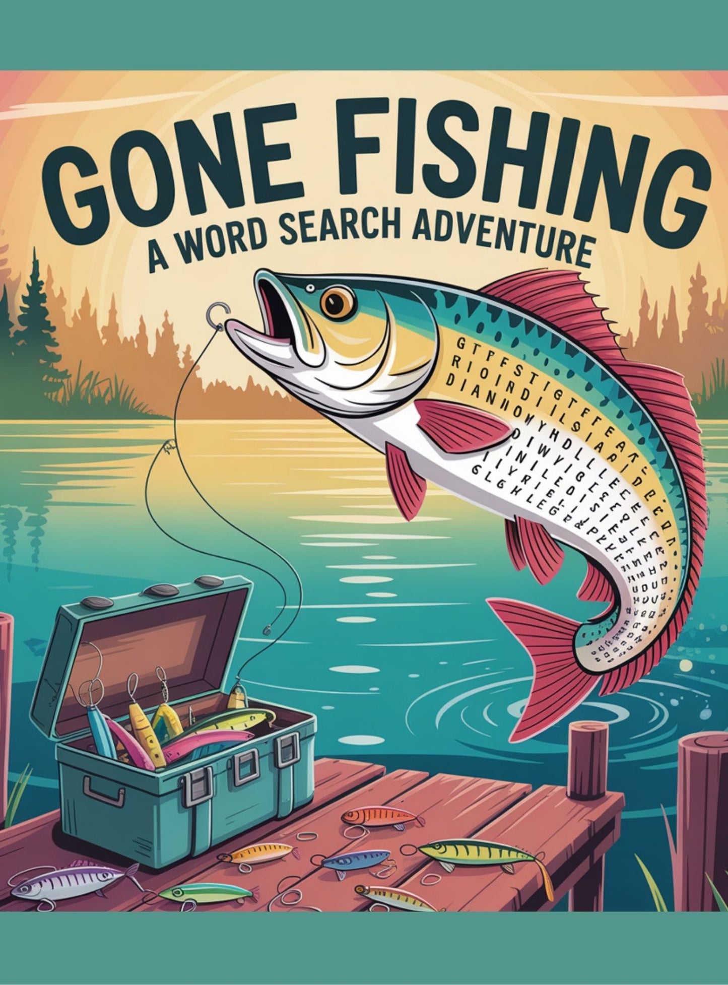 Gone Fishing A Word Search Adventure/Kindle Scribe & Notability