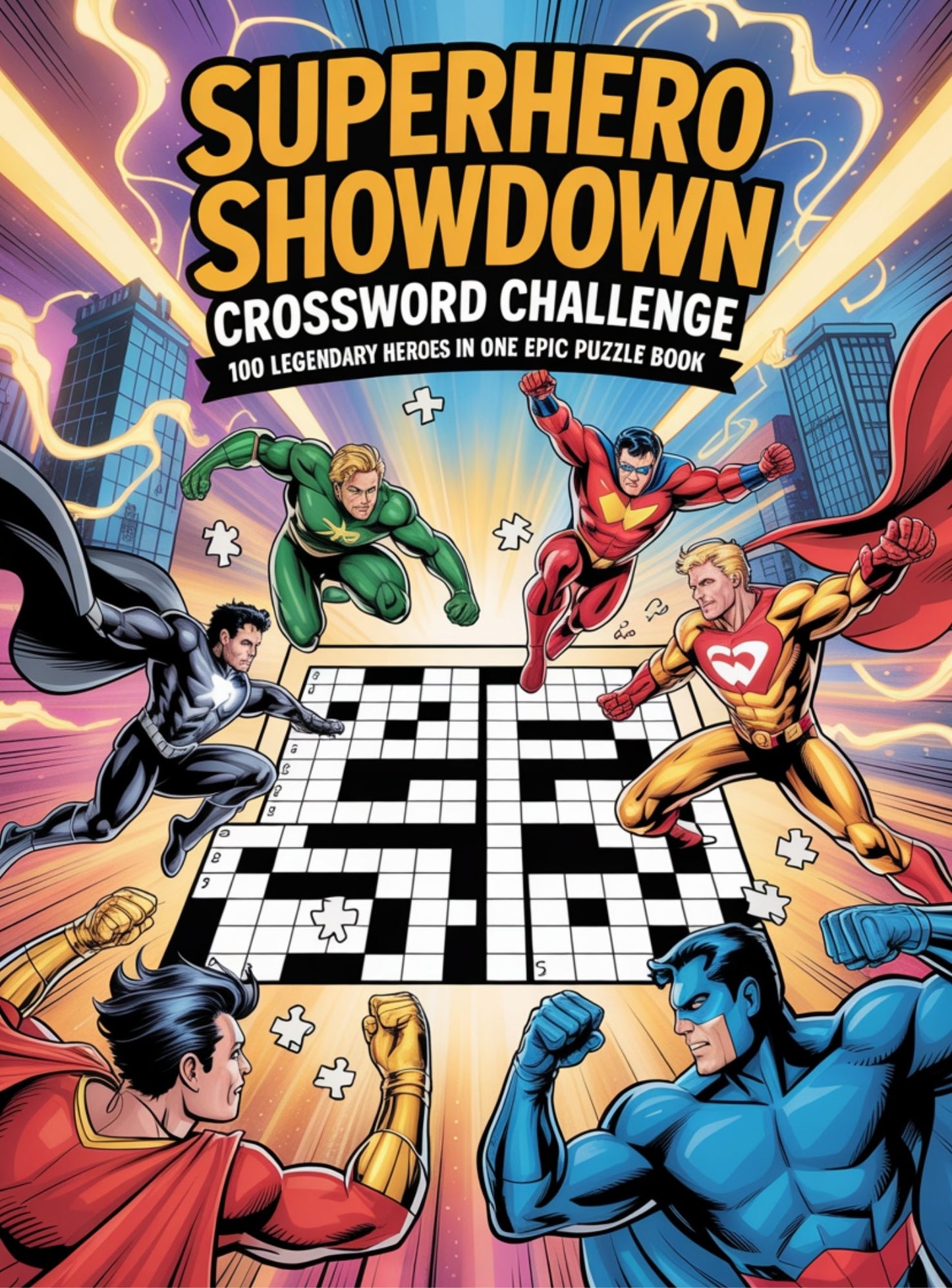 Superhero Shutdown Crossword Puzzle book