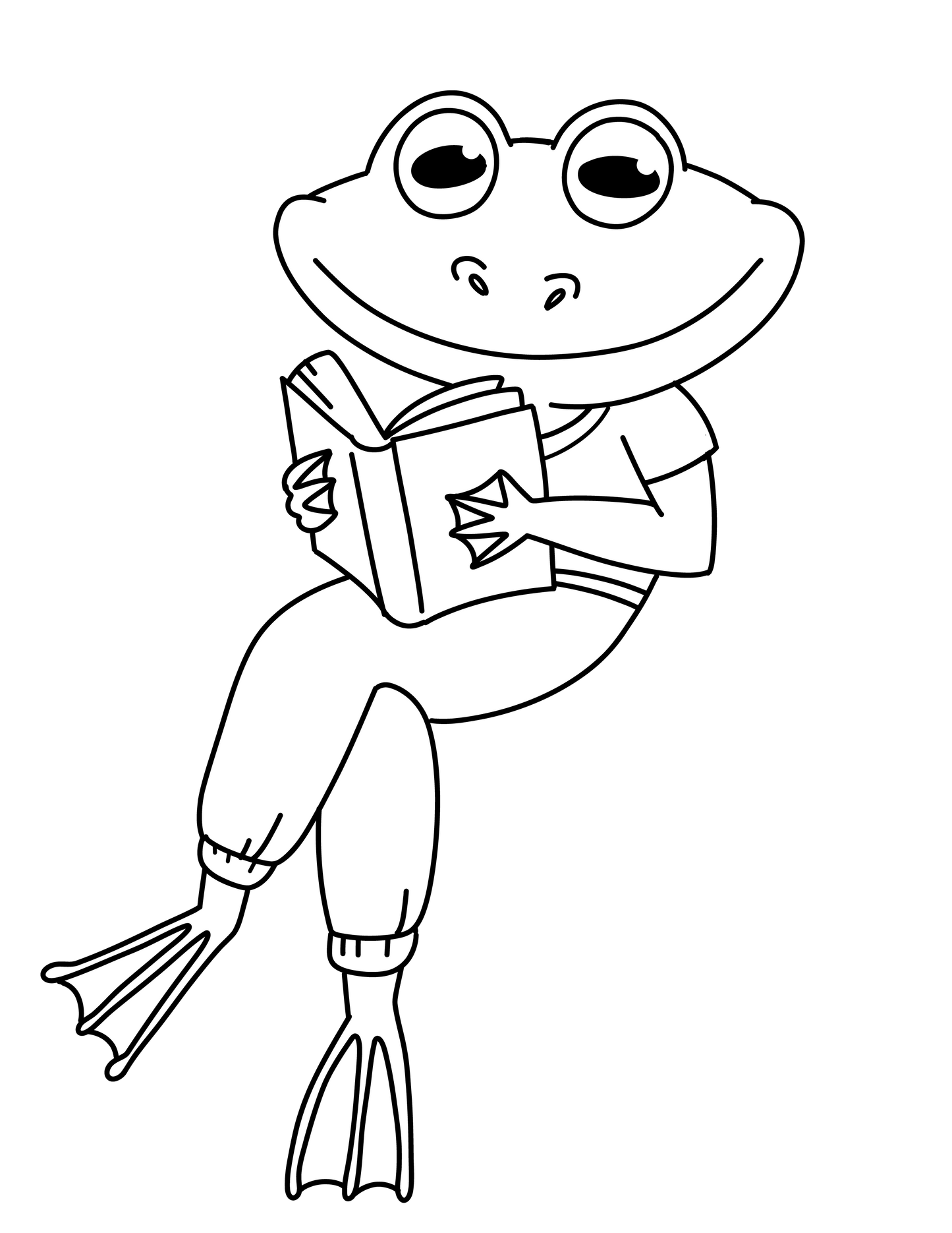 Frogs in Motion coloring book