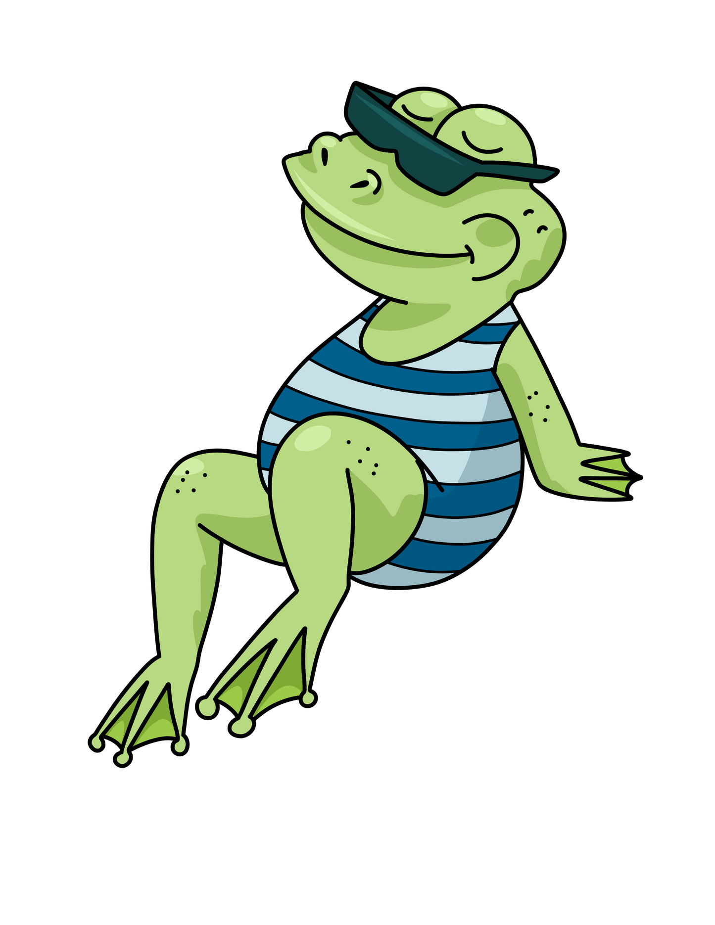 Frogs in Motion coloring book