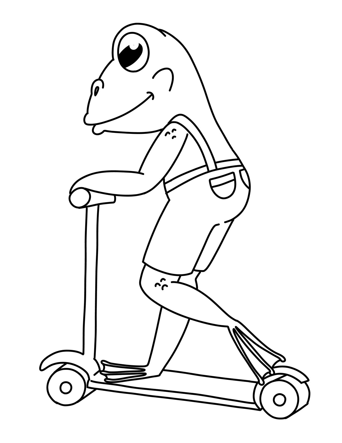 Frogs in Motion coloring book