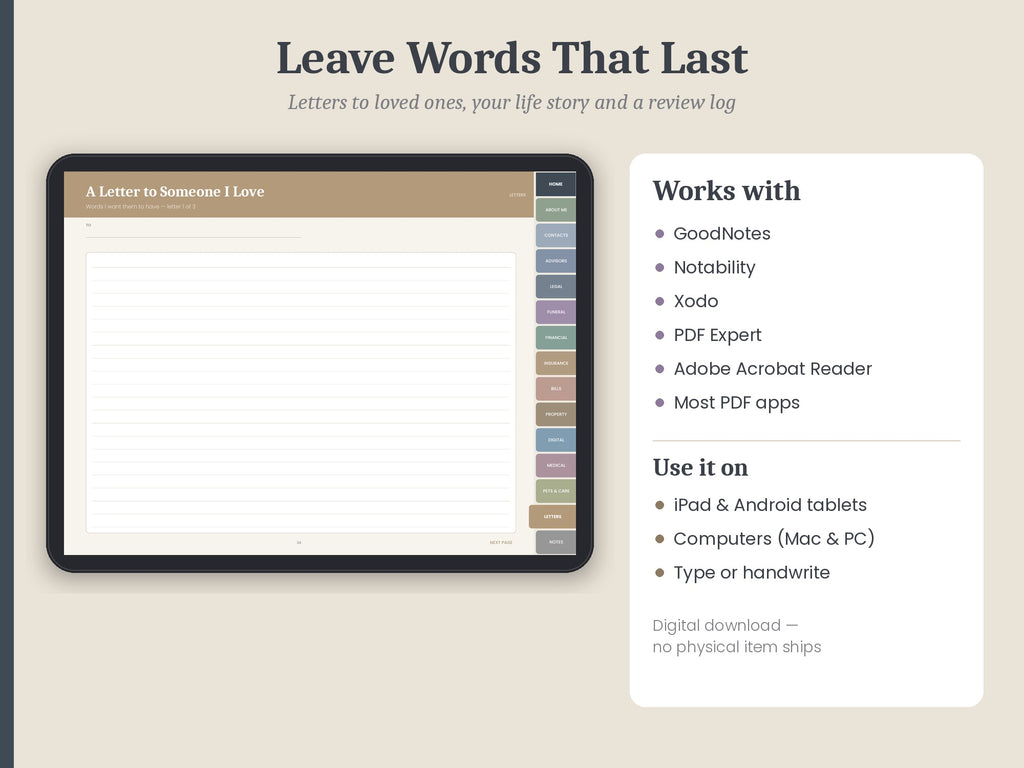 The Legacy Planner: Everything Your Loved Ones Need to Know