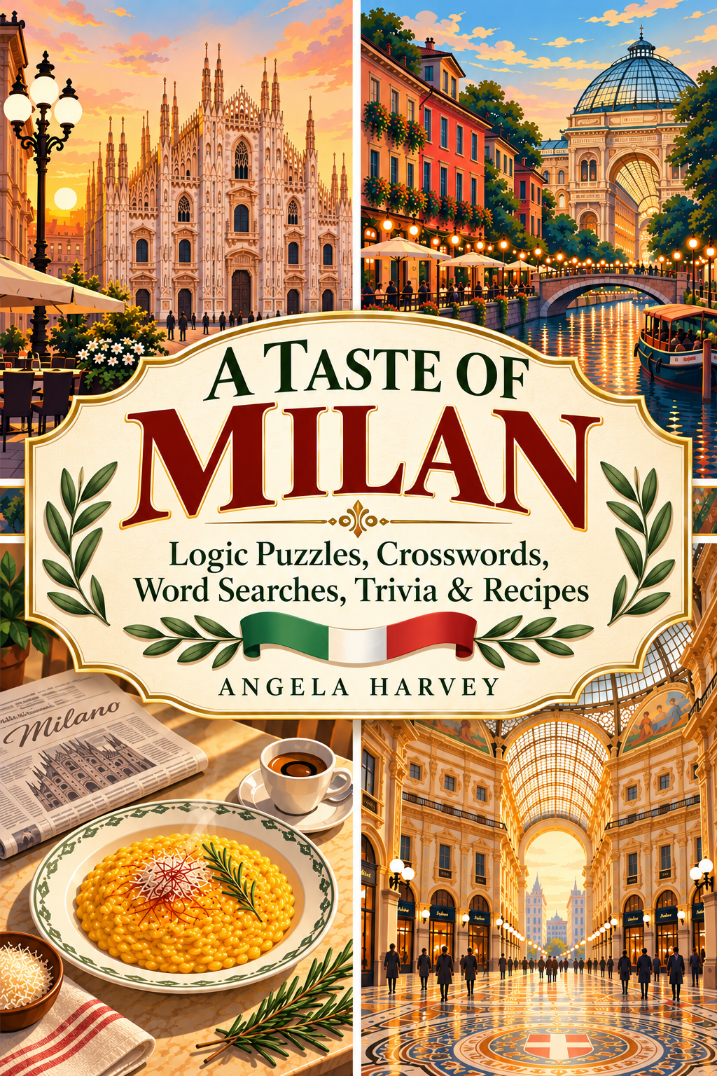A Taste of Milan: Logic Puzzles, Crosswords, Word Searches, Trivia & Recipes