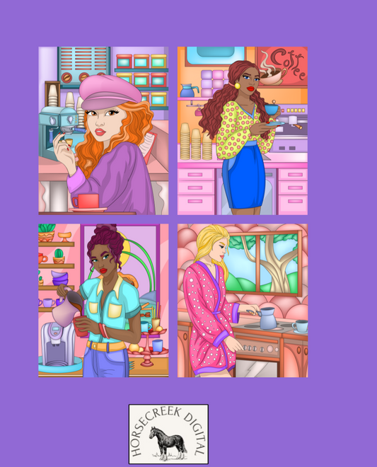 Coffee Bliss: A Colorng Book for Coffee Lovers