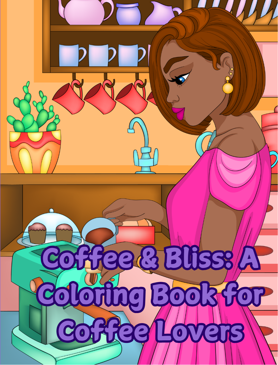 Coffee Bliss: A Colorng Book for Coffee Lovers