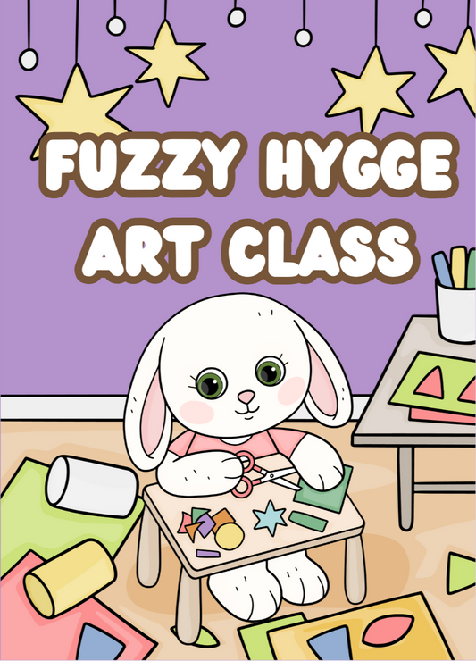 Fuzzy Hygee Art Class Coloring Book/Cute and Cuddly animals/Coloring book for kids, adults and teens. Adorable hand drawn designs