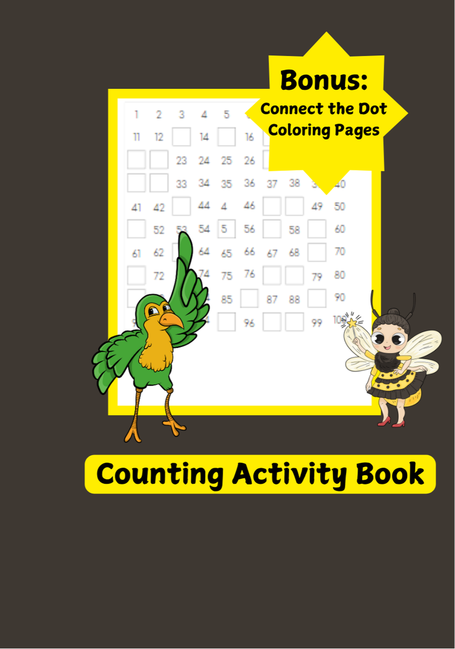 Counting Drill Sheets + Connect the Dot Coloring Pages