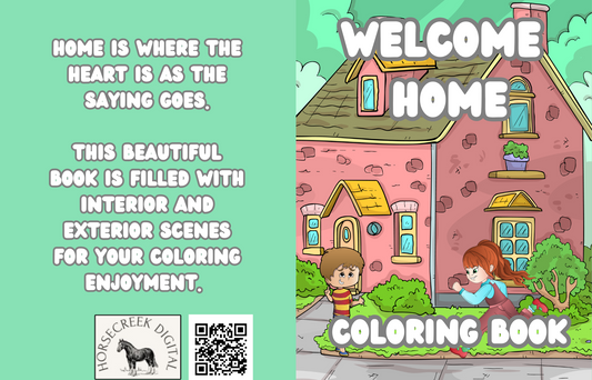 Welcome Home /cozy houses/hand drawn/adult coloring book/ suburban/cute/neighborhood