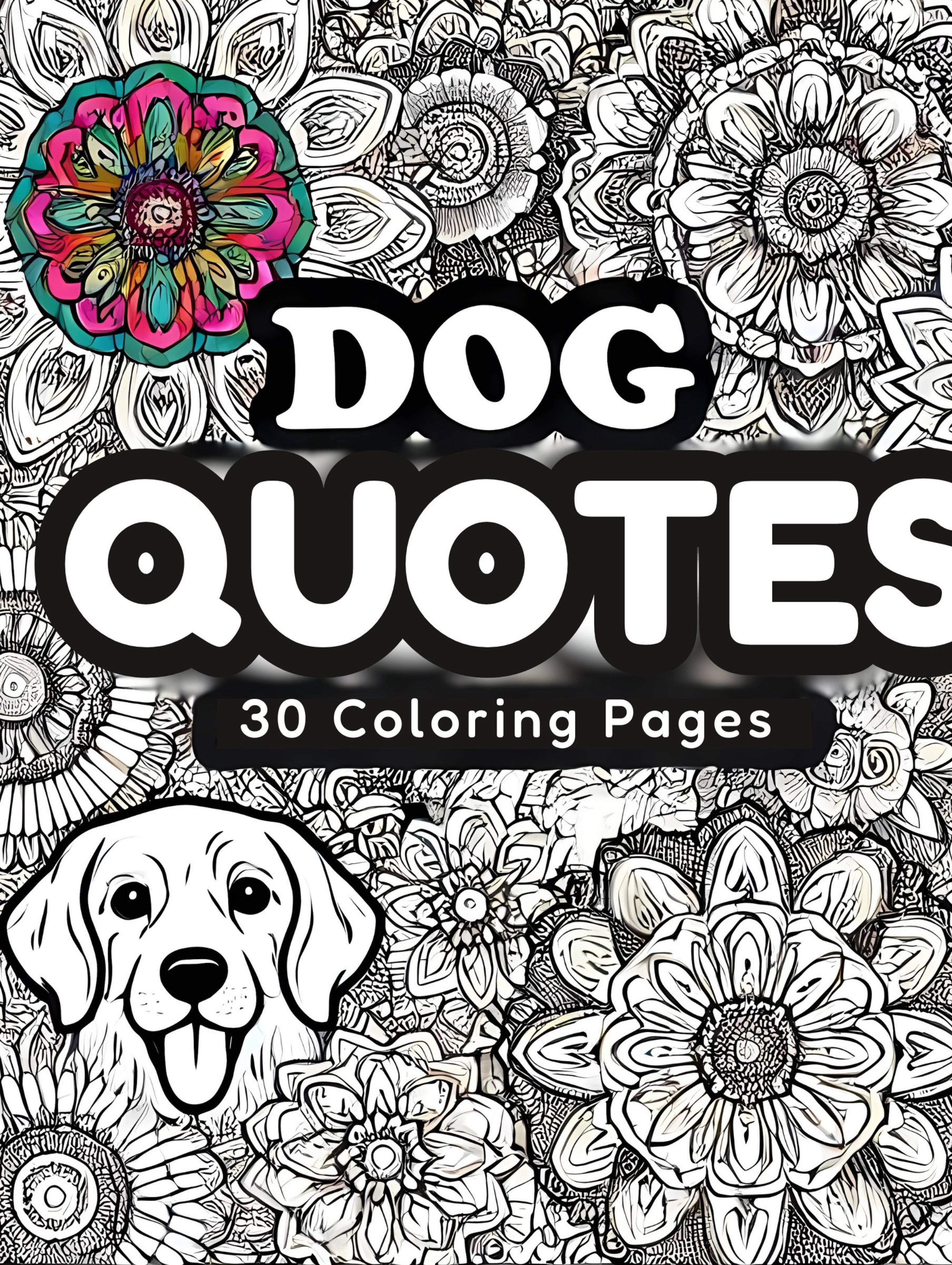 Dog Quote Coloring Book