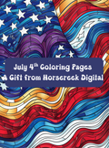 July 4th Coloring pages ---FREE