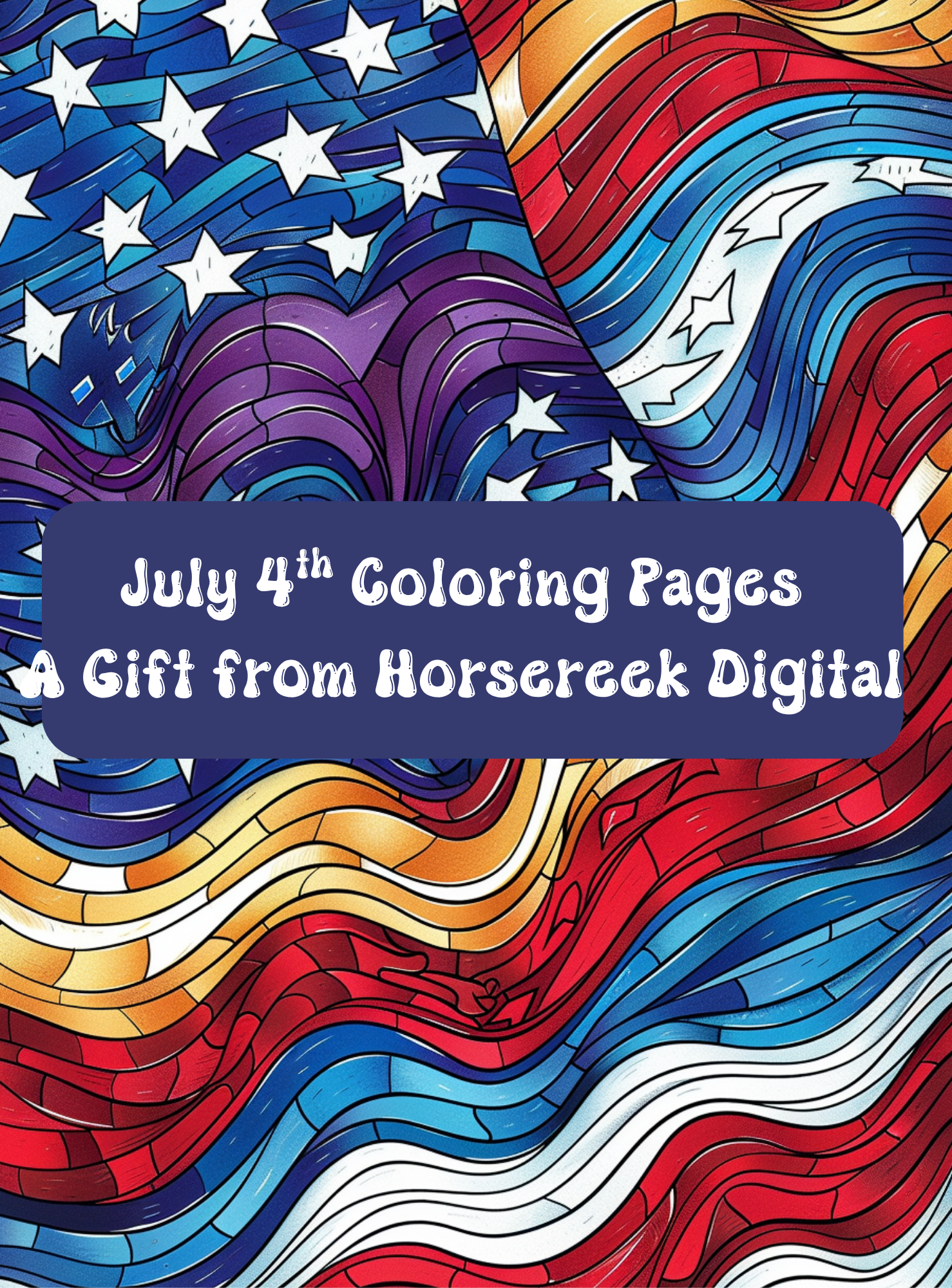 July 4th Coloring pages ---FREE