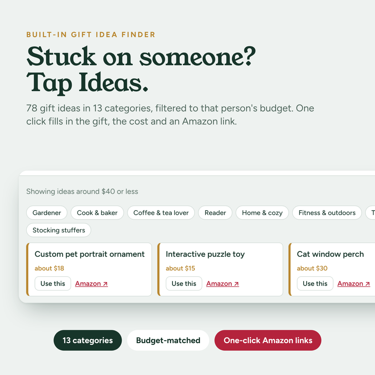 Interactive Christmas Gift List | Holiday Gift Budget Tracker with Gift Ideas | Digital Shopping Planner + Printable