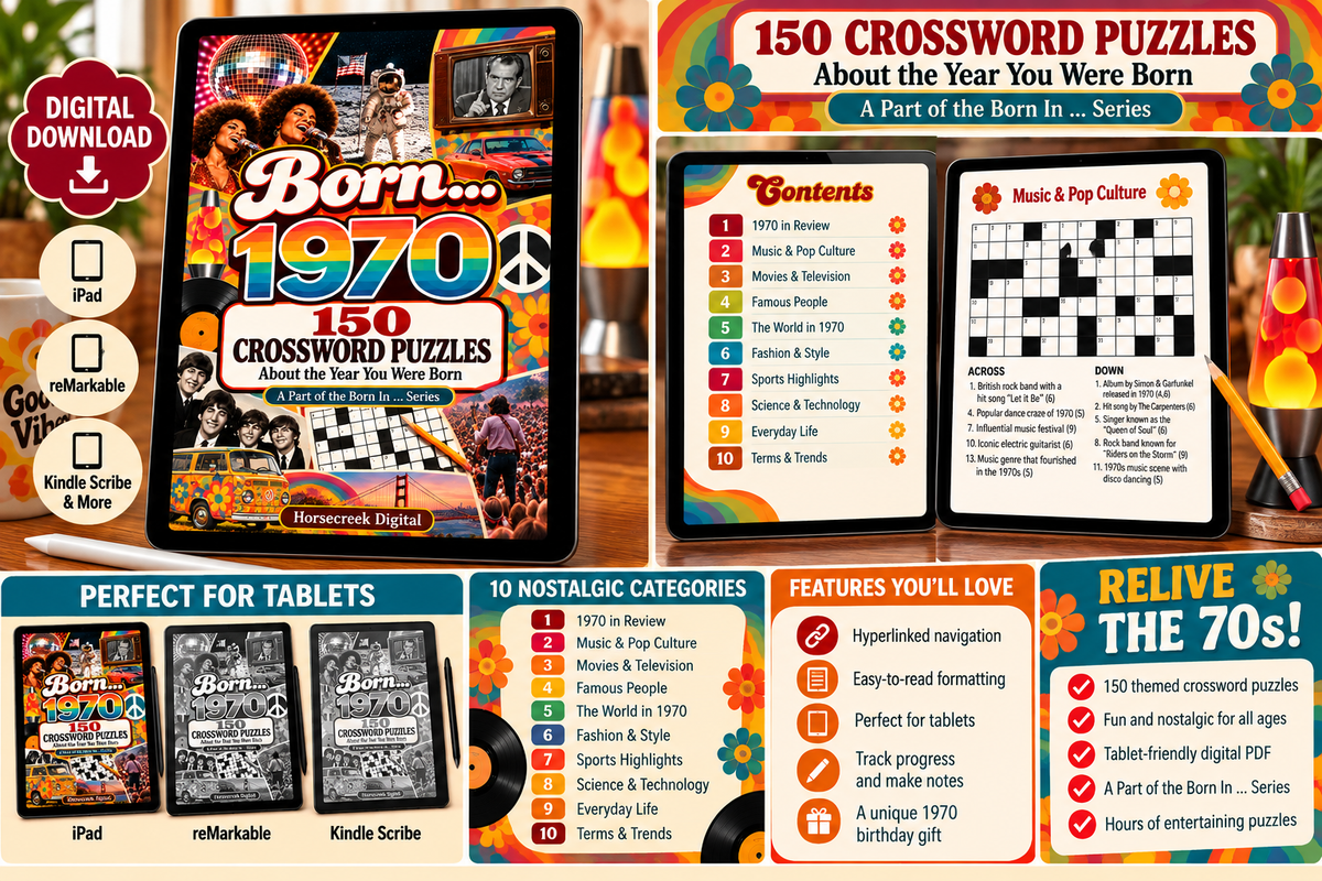 Born in ... 1970 Crosswords