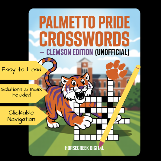 Palmetto Pride Crosswords-Clemson Edition Kindle Scribe
