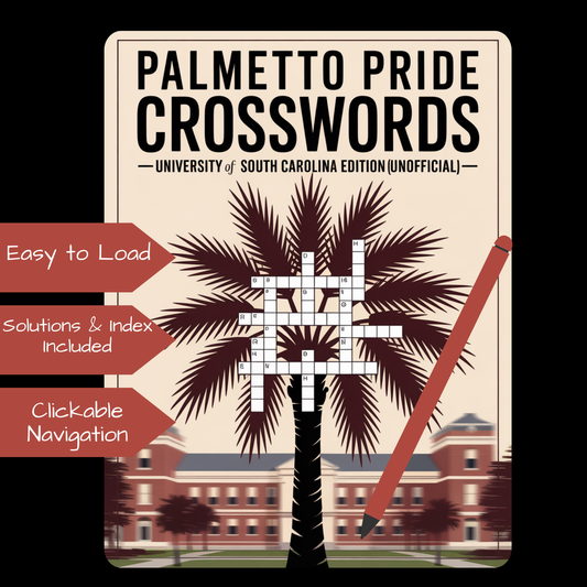 Palmetto Pride Crosswords-University of SC Edition--KINDLE SCRIBE
