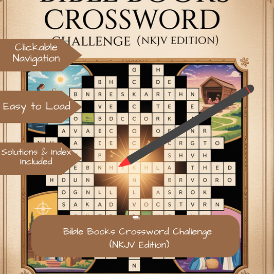 Bible Books Crossword Challenge (NKJV Edition)-SCRIBE edition