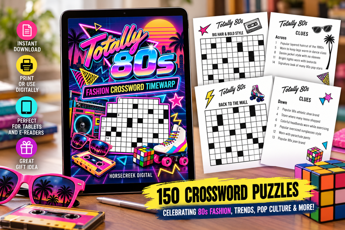 Totally 80s: Fashion Crossword Timewarp