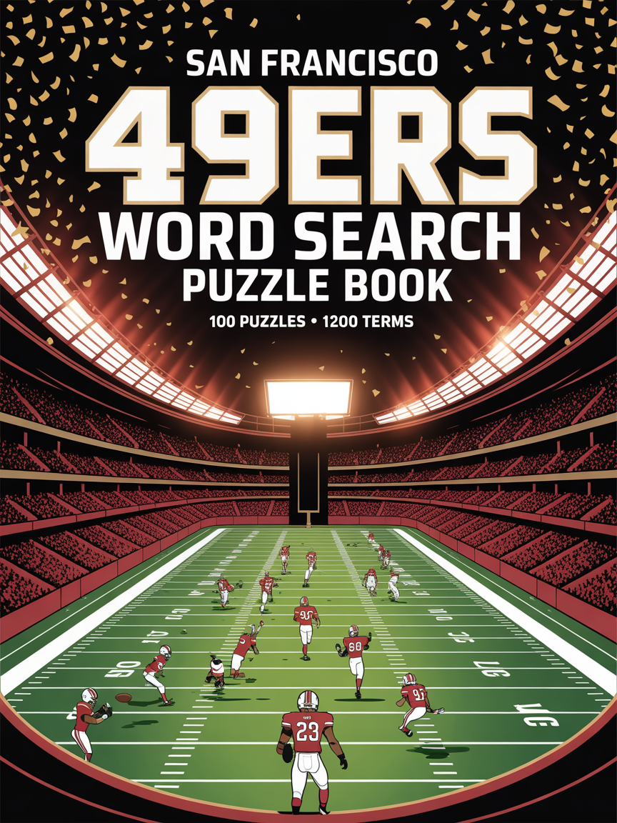 San Francisco 49ers Word Search Puzzle Book-Digital Download