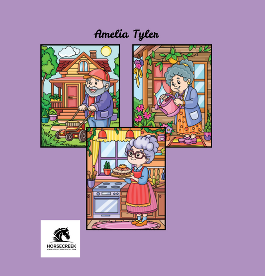 Groovy Grams & Gramps: A Wholesome Grandparent Coloring Adventure