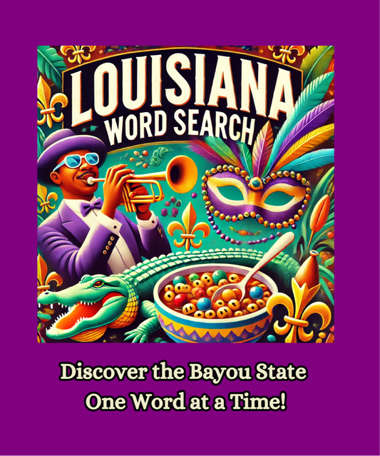 Louisiana Word Search Book