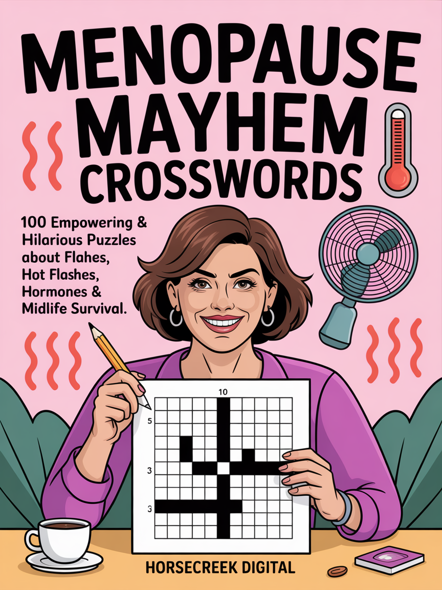 Digital version-Menopause Mayhem Crosswords: 100 Empowering & Hilarious Puzzles About Hot Flashes, Hormones & Midlife Survival