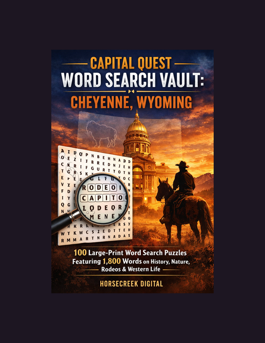 Capital Quest Word Search Vault: Cheyenne, Wyoming