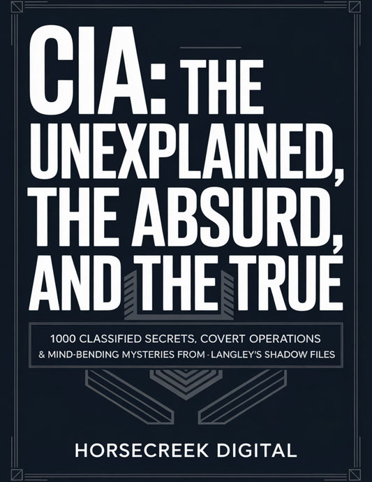 CIA: The Unexplained, The Absurd, and The True 1000 Classified Secrets, Covert Operations & Mind-Bending Mysteries from Langley’s Shadow Files
