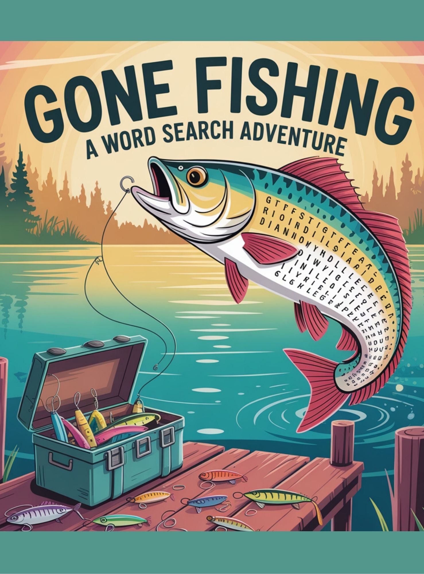 Gone Fishing A Word Search Adventure/Kindle Scribe & Notability