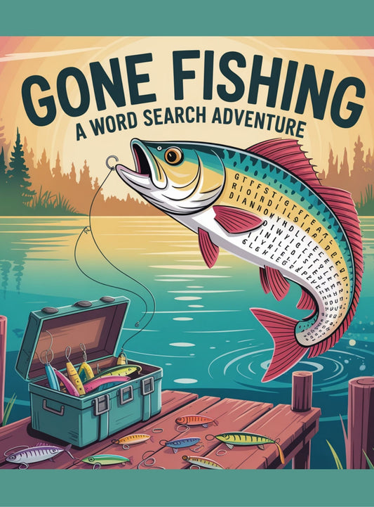 Gone Fishing A Word Search Adventure/Kindle Scribe & Notability