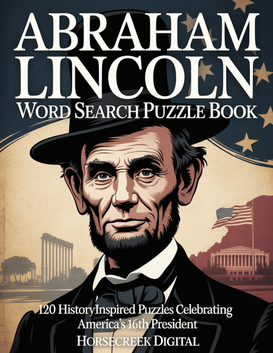 Abraham Lincoln Word Search Puzzle Book 120 Engaging Puzzles Celebrating America’s 16th President
