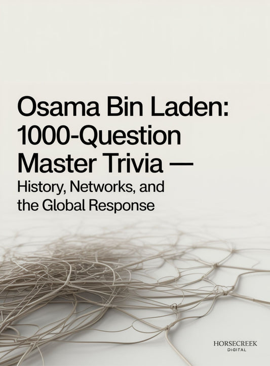 Osama bin Laden: 1,000-Question Master Trivia — History, Networks, and the Global Response