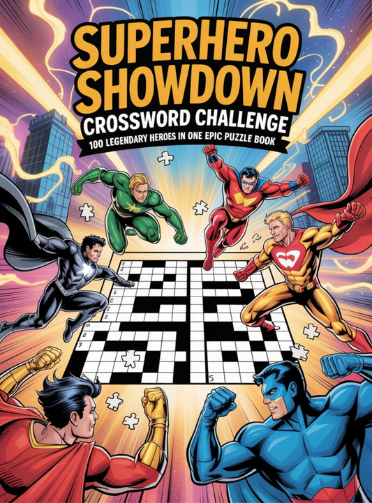 Superhero Shutdown Crossword Puzzle book