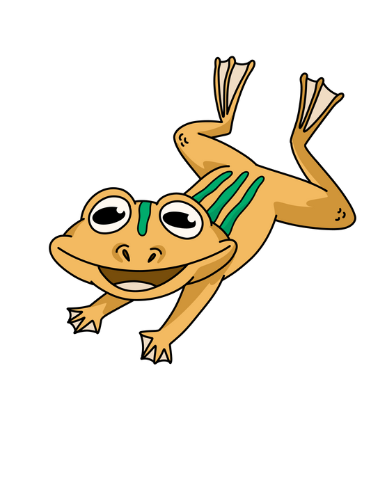 Frogs in Motion coloring book